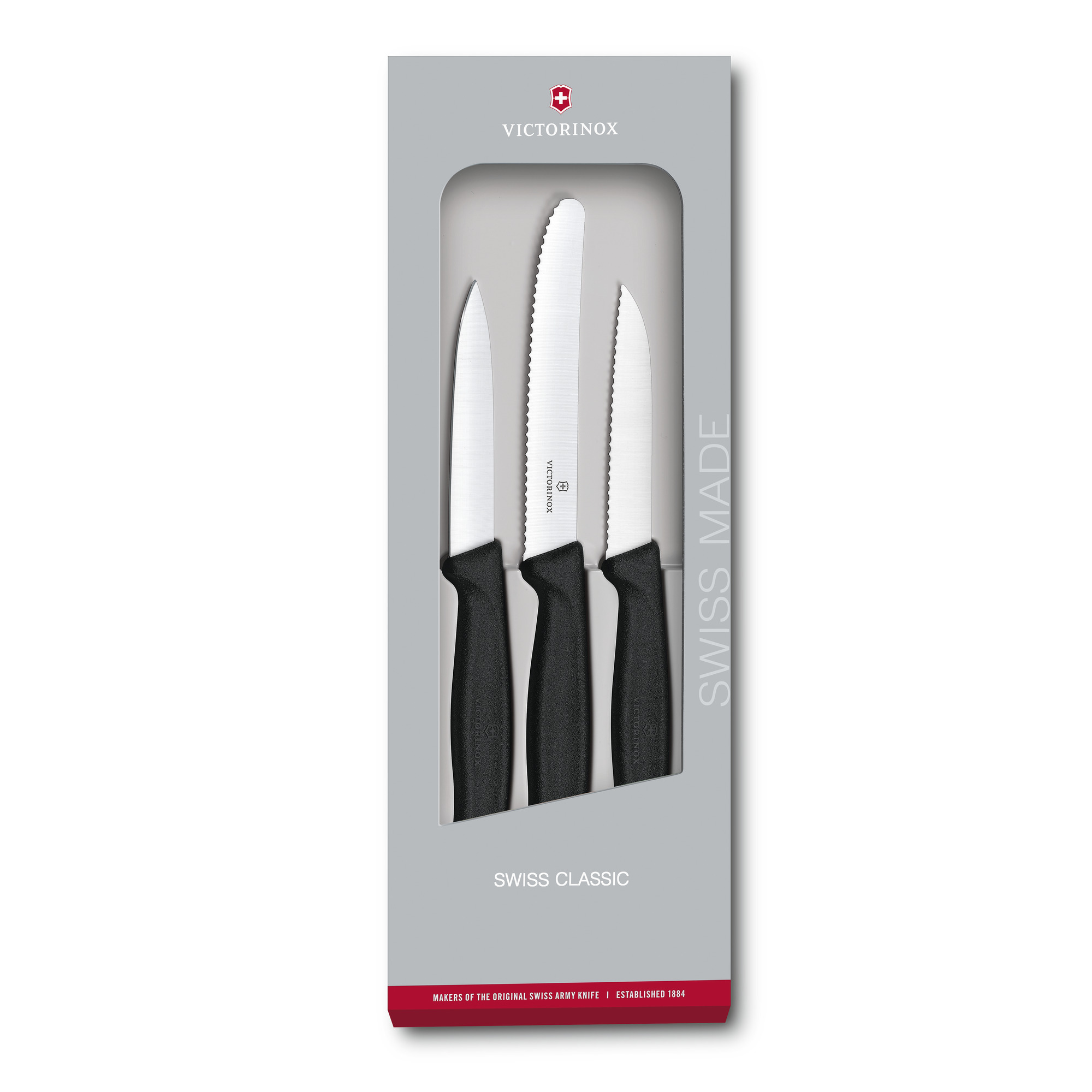 Victorinox Swiss Classic Gemüsemesser-Set, schwarz