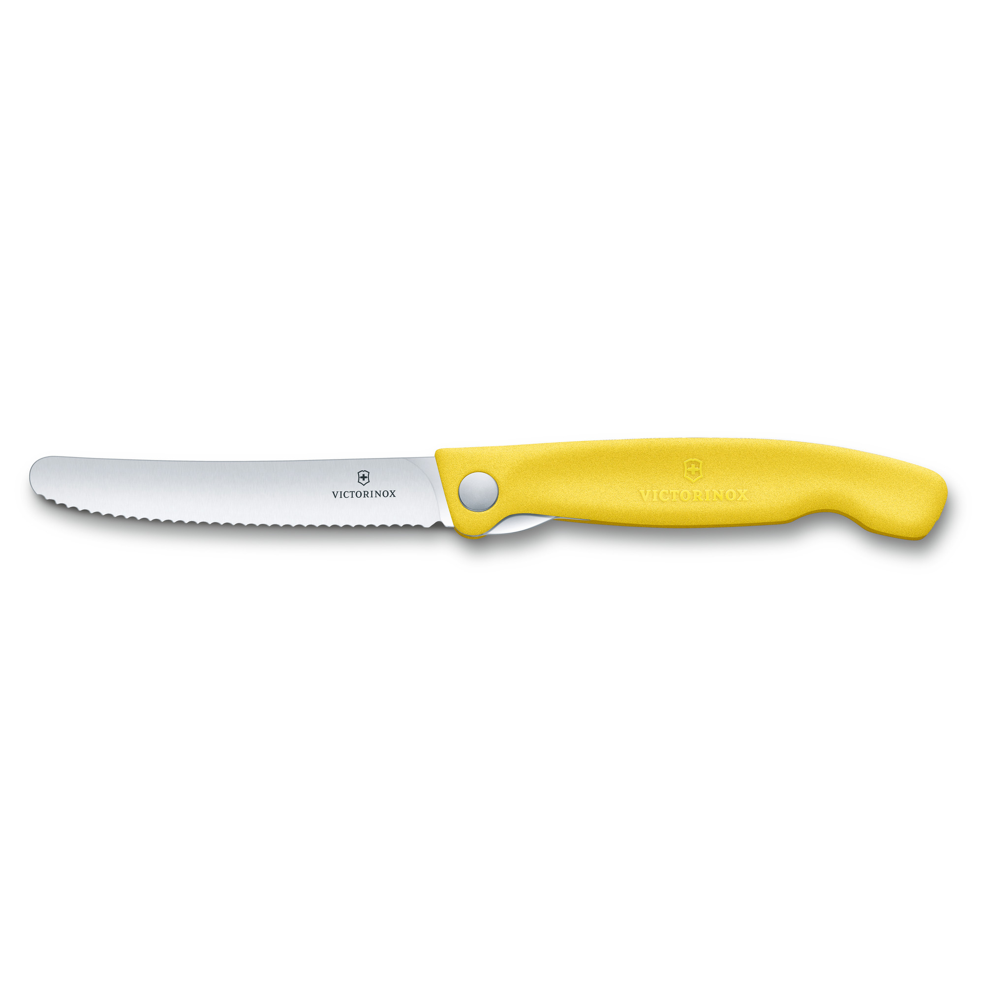 Victorinox Swiss Classic Picknickmesser Wellenschliff, gelb