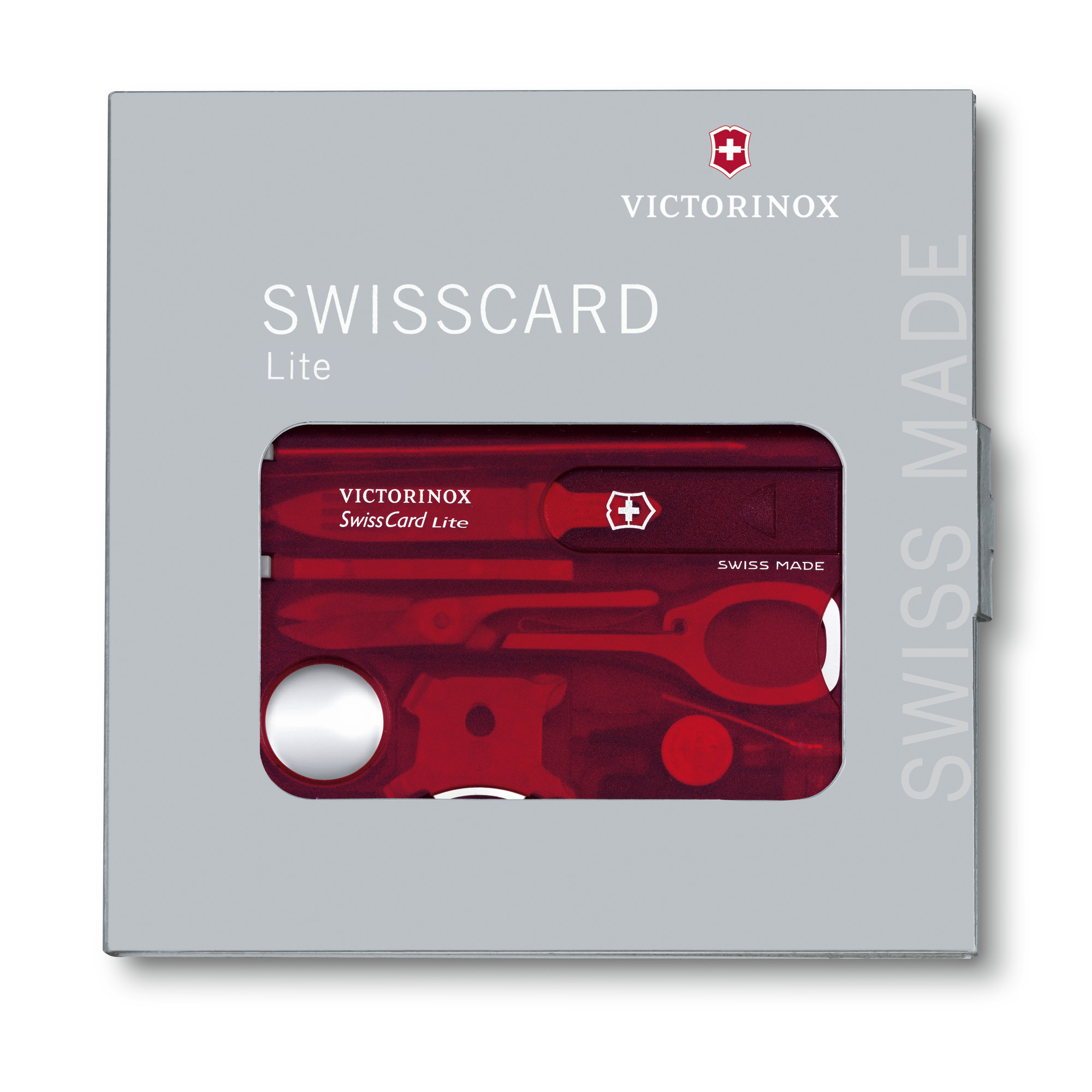 Victorinox Swiss Card Lite rot transparent