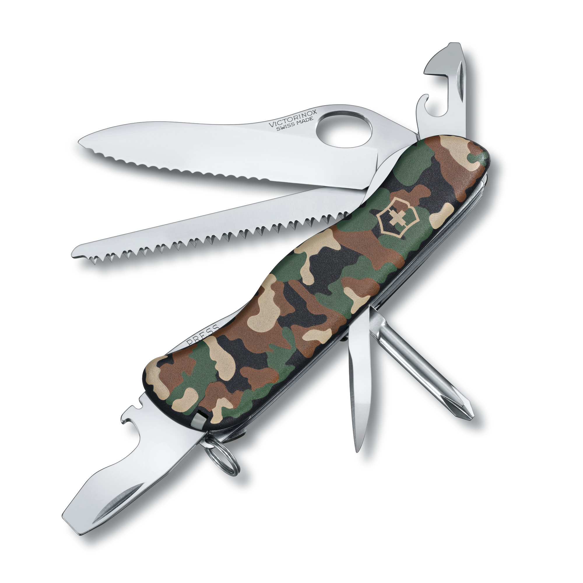 Wander-Set Victorinox Trailmaster camouflage mit Grillgabel