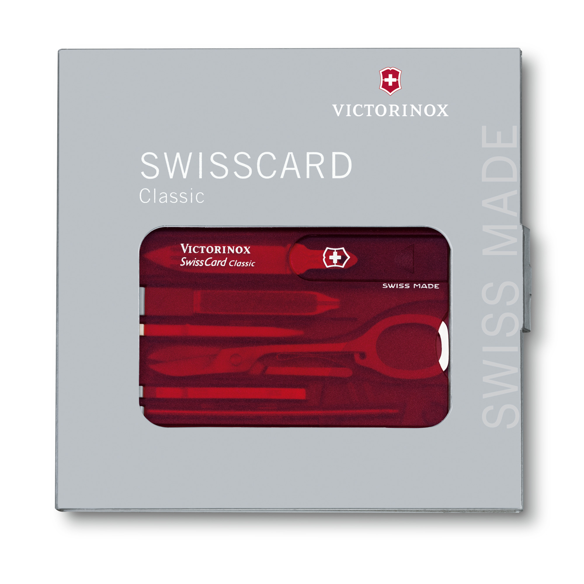 Victorinox Swiss Card Classic rot transparent