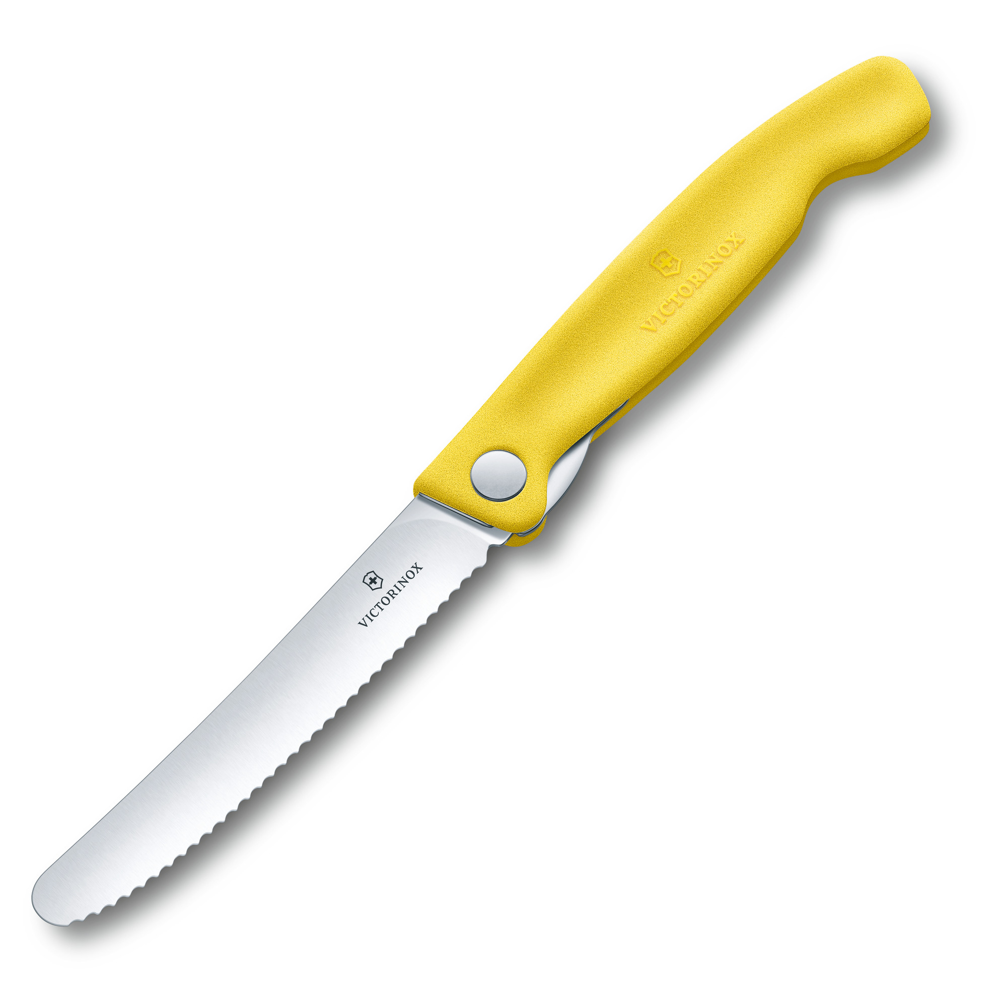 Victorinox Swiss Classic Picknickmesser Wellenschliff, gelb