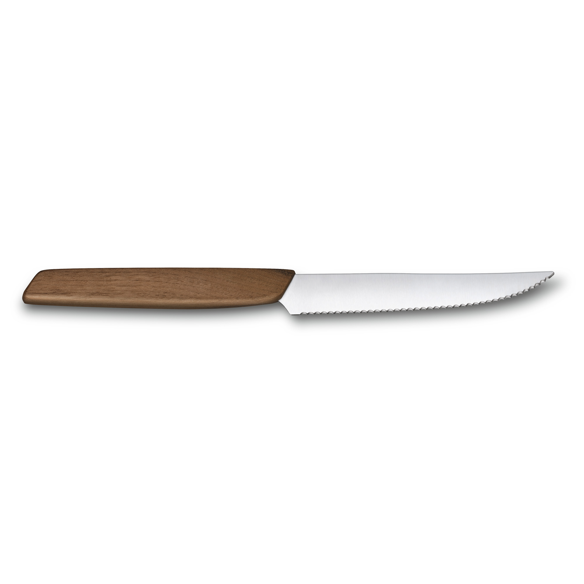 Victorinox Swiss Modern Wood Steakmesser-Set, Wellenschliff