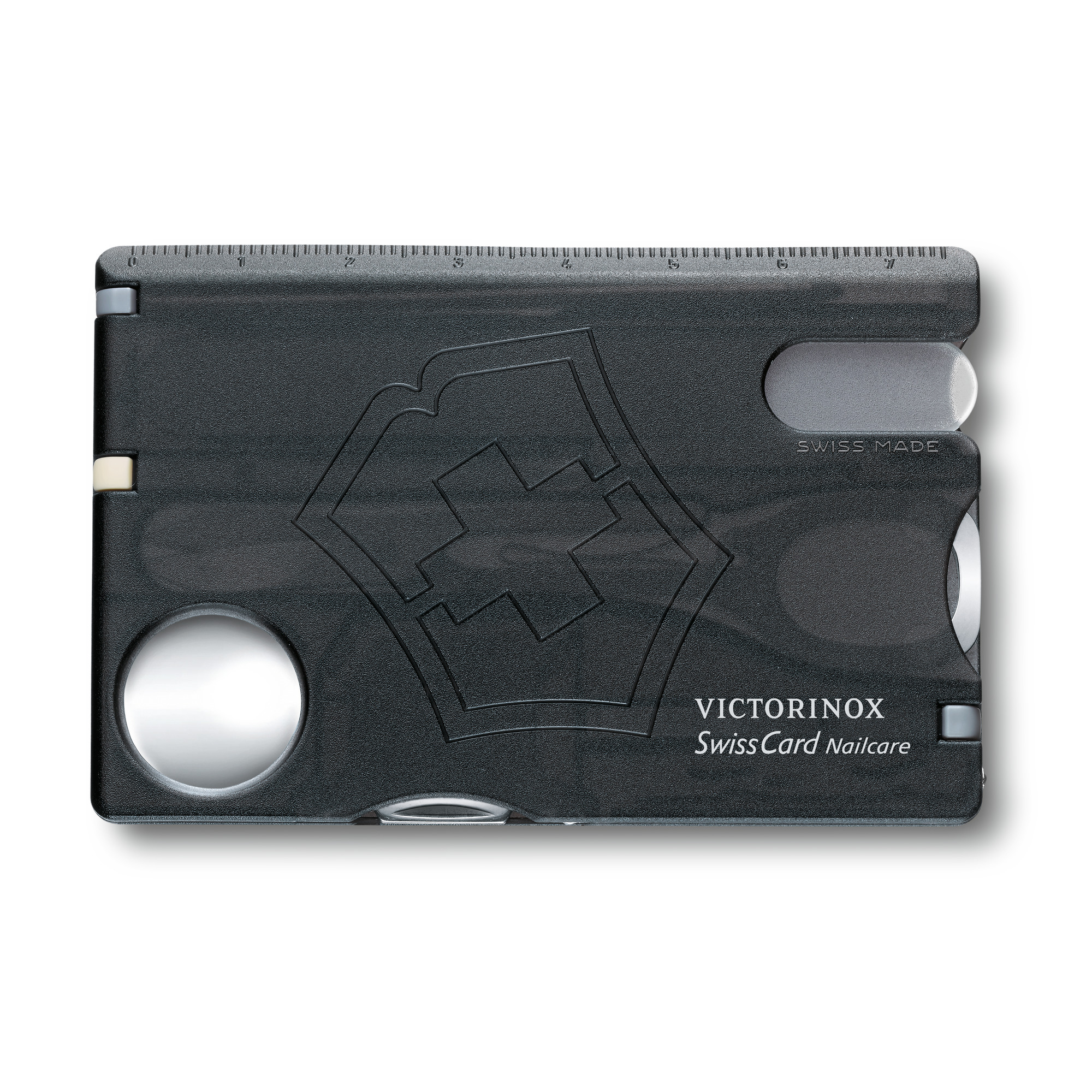 Victorinox Swiss Card Nailcare schwarz transparent
