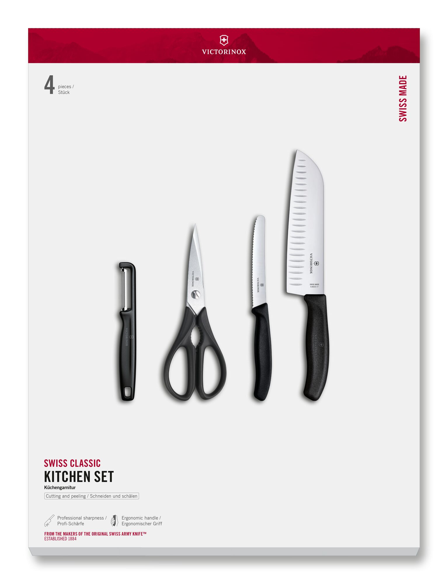Victorinox Swiss Classic Küchengarnitur, 4-teilig