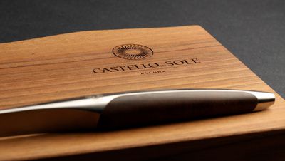 sknife Käsemesser mit Käsebrett Walnuss