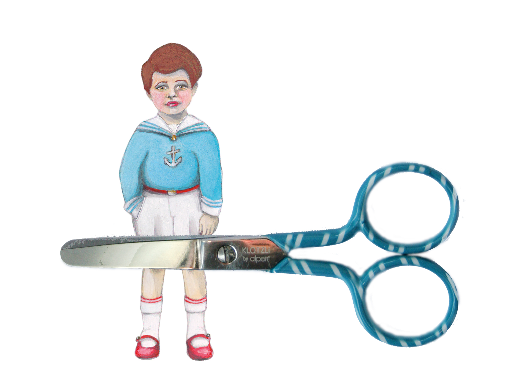Klötzli Meine erste Schere, blau