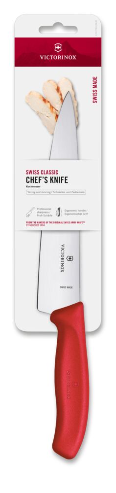 Victorinox Swiss Classic Kochmesser, 19cm, rot