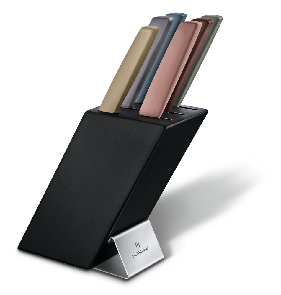 Victorinox Swiss Modern Messerblock bunt, 7-teilig