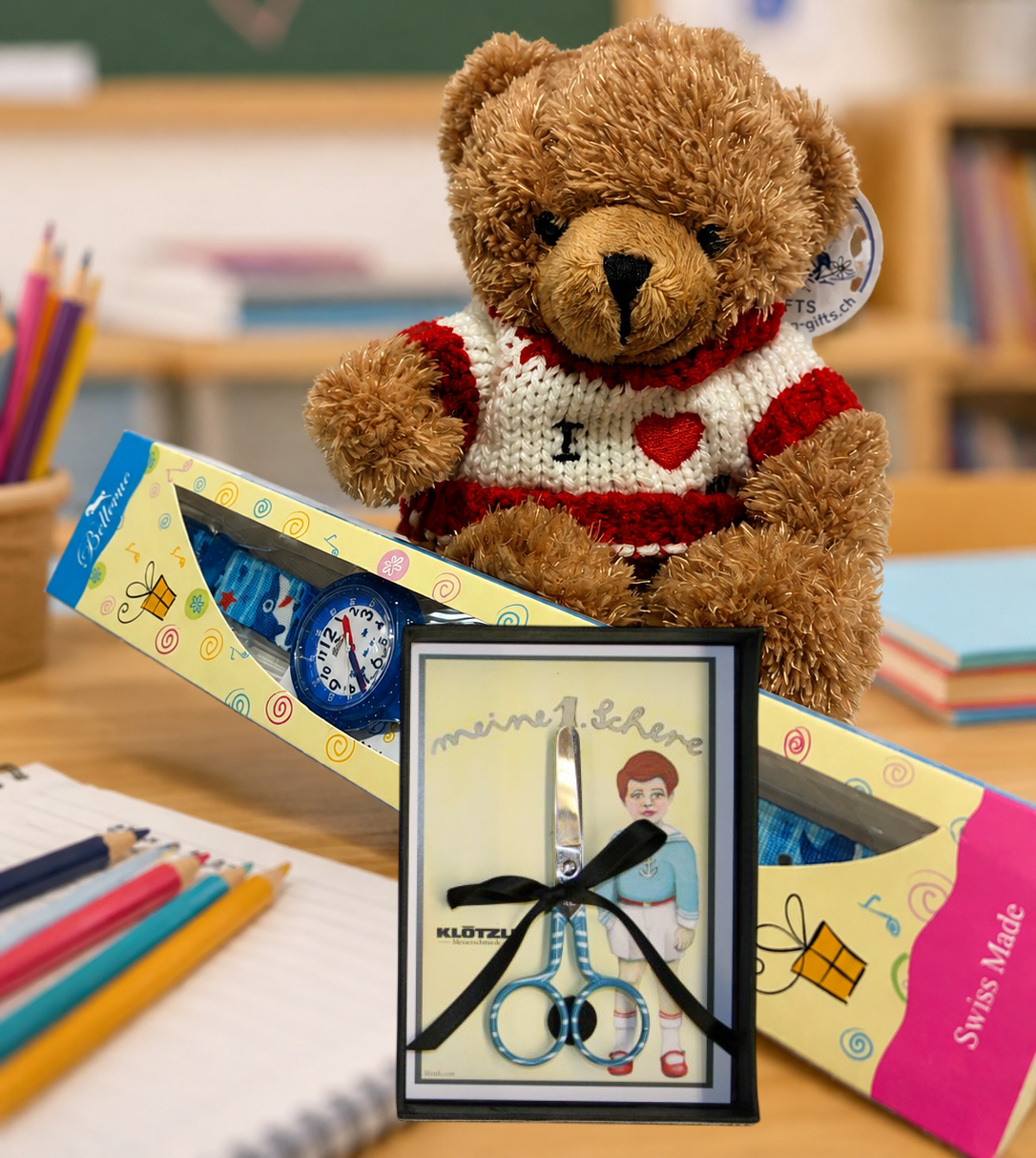 2. Geschenke-Bundle Schulstart, Kötzli Schere blau
