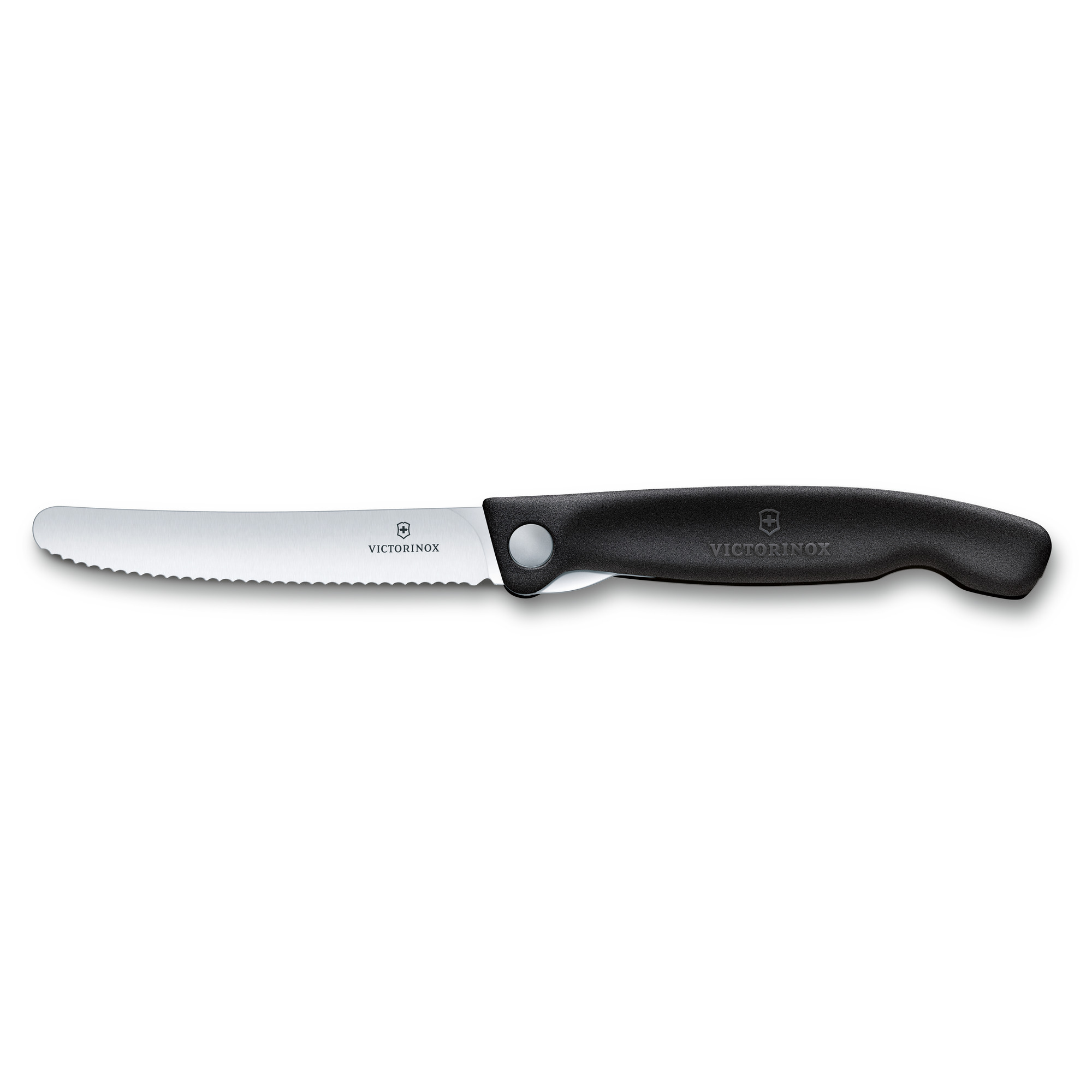 Victorinox Swiss Classic Picknickmesser Wellenschliff, schwarz
