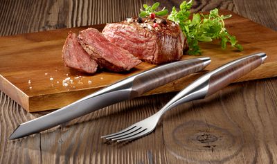 sknife Steakgabel Set Walnuss
